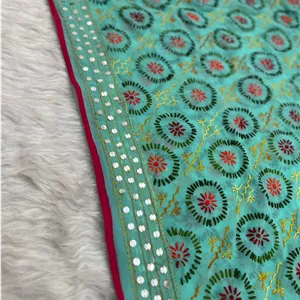 شال آینه ای هندی دستدوز