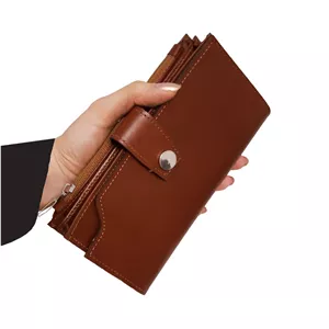 کیف پول تمام چرم بالا زیپ