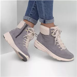 نیم بوت زنانه اسکچرز مدل 16677 GRY Go Walk Glacial Ultra - Woodlands