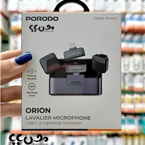 میکروفون یقه ای بیسیم پرودو مدل ORION | برای آیفون , تایپ سی