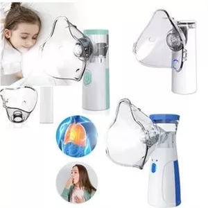 دستگاه بخور سرد صورت و دارورسان همراه | نبولایزر مش اولتراسونیک JSL-W302 مه‌پاش قوی (شارژی USB-Cباتری AA) مناسب سرفه، آسم و آلودگی هوا)