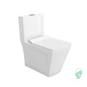 ورونیا درجه 2درب دوبل آرام بندمکانیزم دو زمانه - چینی کرد - توالت فرنگی