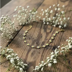 پابند بابونه استیل طلایی 0109