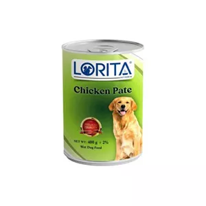 کنسرو پته سگ لوریتا با طعم مرغ Lorita chicken pate وزن 400 گرم