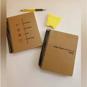 دفتر یادداشت ۱۲۰ برگ جلد سخت کرافت لانگو