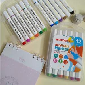 ماژیک ۱۲ رنگ آکرولیک