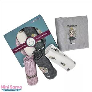 خشک کن پا نوزاد برند مامز کیوتی(momscutie) بسته 4 عددی طرح پرنسس موفرفری- خرید مستقیم از تولید کننده