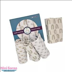 خشک کن پا نوزاد برند مامز کیوتی(momscutie) بسته 4 عددی طرح رنگین کمان- خرید مستقیم از تولید کننده