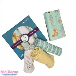 خشک کن پا نوزاد برند مامز کیوتی(momscutie) بسته 4 عددی طرح روباه و جنگل- خرید مستقیم از تولید کننده