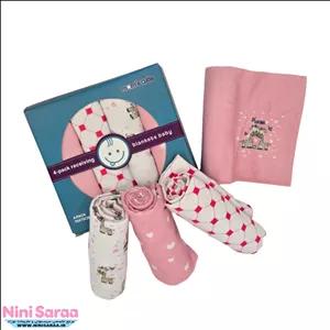 خشک کن پا نوزاد برند مامز کیوتی(momscutie) بسته 4 عددی طرح زرافه قلبی رنگ صورتی- خرید مستقیم از تولید کننده