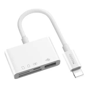 مبدل OTG یسیدو مدل GS12 با کابل لایتنینگ مخصوص گوشی های آیفون