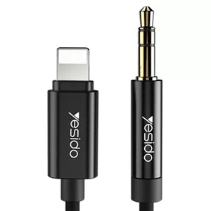 کابل انتقال صدا (AUX) مدل YESIDO YAU17 از نوع لایتنینگ