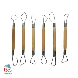 ابزار مجسمه سازی دوسر دسته چوبی تک آرت