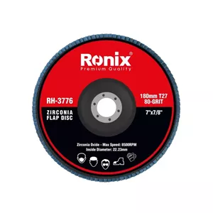 سنباده فلاپ دیسکی رونیکس 180میلی متری P80 مدل RH-3776