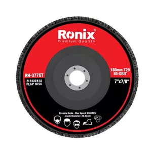 سنباده فلاپ دیسکی رونیکس )T29 P80(180mm مدل RH-3776T