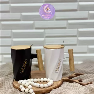 ماگ بلند دسته بامبو