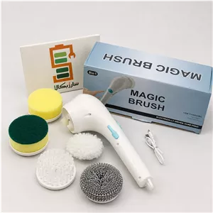 فرچه شارژی مسافرتی Magic Brush مدل 5کاره 5سر سفید
