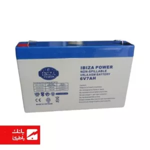 باتری سیلد اسید ایبیزا 7 آمپرساعت 6V