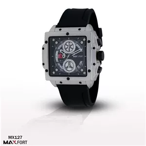 ساعت ضد آب مکس فورتMAXFORT مدل MX127  قاب سفید🔥⌚✅