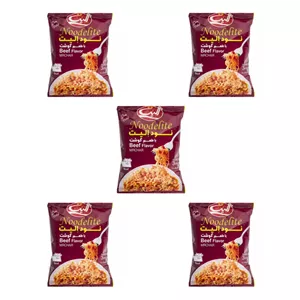 نودل با طعم گوشت الیت - 75 گرم - 8 بسته 5 عددی (قیمت عمده)