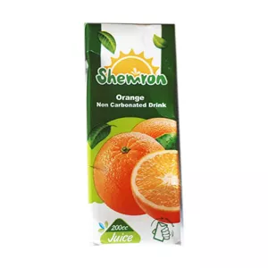 نوشیدنی پرتقال بدون گاز پاکتی شمرون - 200 سی سی 36 عددی - 4 شیرینگ (قیمت عمده)