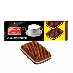 بیسکویت کرمدار شکلاتی شیرین عسل  - 120 گرم بسته 40 عددی - 1 کارتون بیسکوییت