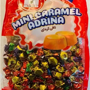 تافی مینی کارامل کره ای آدرینا آدرین - 720 گرم - 4 بسته (قیمت عمده)