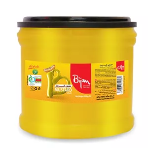 سس خردل دبه ای بیژن - 2 کیلوگرم - 6 دبه سس (قیمت عمده)