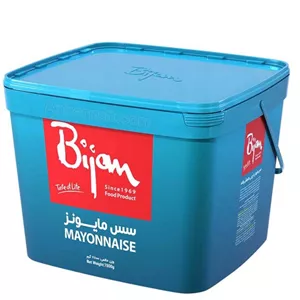 سس مایونز پرچرب دبه ای بیژن - 8 کیلوگرم - 4 دبه سس (قیمت عمده)
