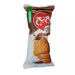 کروسان شکلاتی پچ پچ - 50 گرم بسته 36 عددی - 2 کارتن کروسان (قیمت اقتصادی)