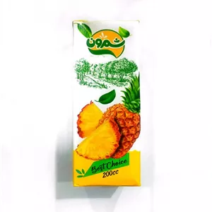 نوشیدنی آناناس بدون گاز پاکتی شمرون - 200 سی سی 36 عددی - 4 شیرینگ (قیمت عمده)