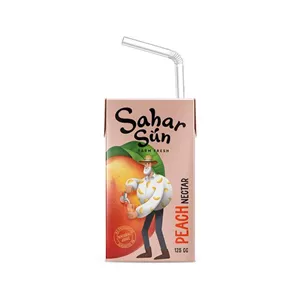 آبمیوه هلو سحر سان 125 میل - 27 عددی - 1 کارتن آبمیوه