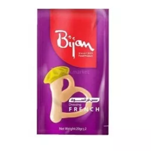 سس فرانسوی تک نفره بیژن -  20 گرم کارتن 250 عددی - 1 کارتن سس