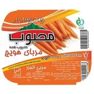 مربای هویج تک نفره محبوب - 20 گرم بسته 60 عددی - 4 کارتن مربا (قیمت عمده)