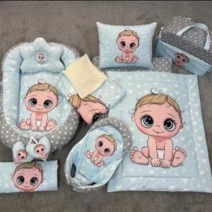 ست رختخواب نوزادی تشک گارددار دورپیچ بالش فرمدهی ساک تشکچه تعویض آغوشی تشک مسافرتی