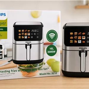 سرخ‌کن بدون روغن فیلیپس (Philips) با ظرفيت 16 ليتر مدل 9210 ؛ تجربه آشپزی حرفه‌ای با ظرفیت ۱۶ لیتری