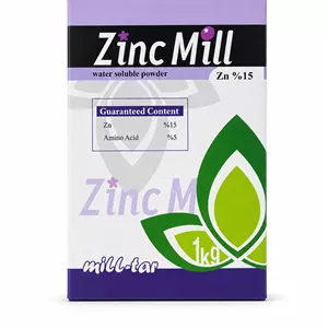 کود پودری روی (Zn) میل‌تار (Zinc Mill) – ۱۵٪ روی۵٪ آمینواسید – ۱ کیلوگرم  عنوان انگلیسی