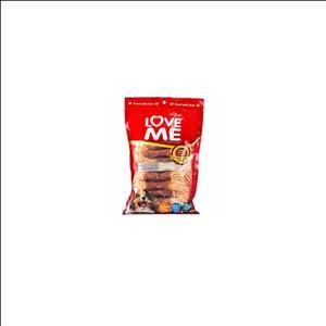 تشویقی سگ لاومی Love me مدل دورپیچ مرغ و هویج وزن 350 گرم