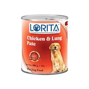 کنسرو سگ لوریتا Lorita با طعم مرغ و جگر سفید