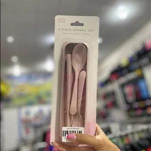 قاشق چنگال الیاف طبیعی برای پیکنیک