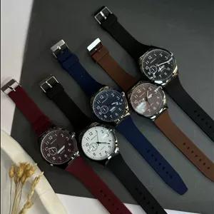 ساعت سیلیکونی مردانه کندی رنگ زرشکی آبی مشکی قهوه ای سبز سفید