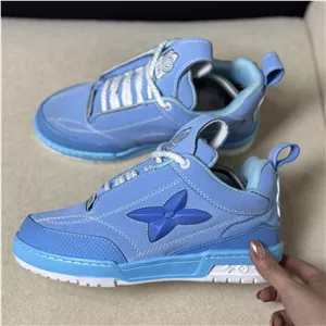 کفش کتانی مردانه مدل ونس لوی ویتون آبی آسمانی Vans Louis Vuitton