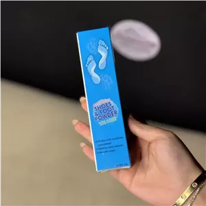 پودر بو گیر کتانی و کفش خارجی