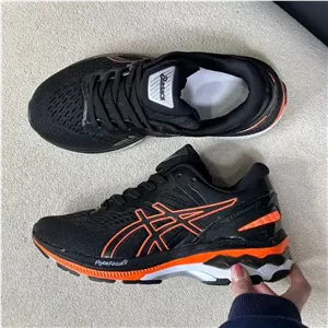 کتونی زنانه مدل اسیکس رانینگ مشکی نارنجی Asics
