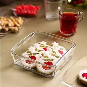 بیسکوییت خوری شیشه ای لیمون کد ۲۱۵۴ 