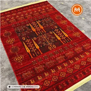 فرش گبه کد 2802 زمینه تمام رنگ