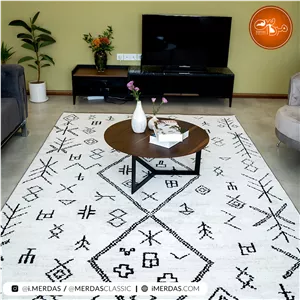 فرش مراکشی اختصاصی کد 41285 زمینه کرم
