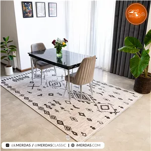 فرش مراکشی اختصاصی کد 41316 زمینه کرم