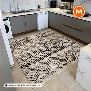 فرش مراکشی اختصاصی کد 41302 زمینه کرم