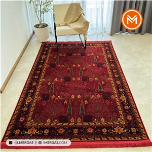 فرش گبه کد 709 زمینه زرشکی